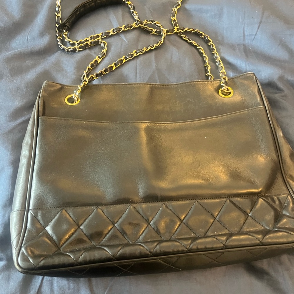 chanel tote bag lambskin leather - Picture 2 of 6